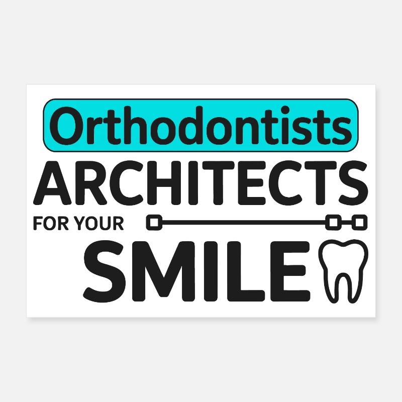 Dentiste Professionnel Architecte De La Conception Du Sourire Poster 30 x 20 cm