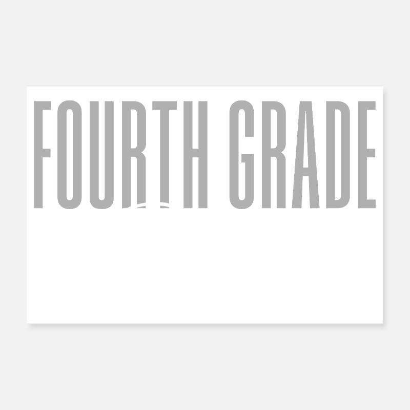Fourth Grade Squad – Cute Teacher & Student School Poster 12" x 8" (30x20 cm)