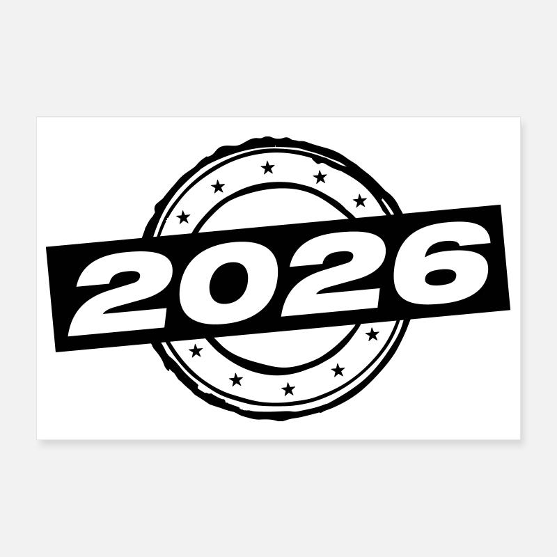 Année 2026 Poster 30 x 20 cm