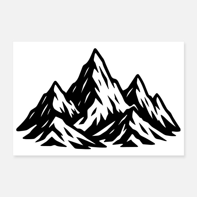 Monts symboliques de la Berge Poster 30 x 20 cm