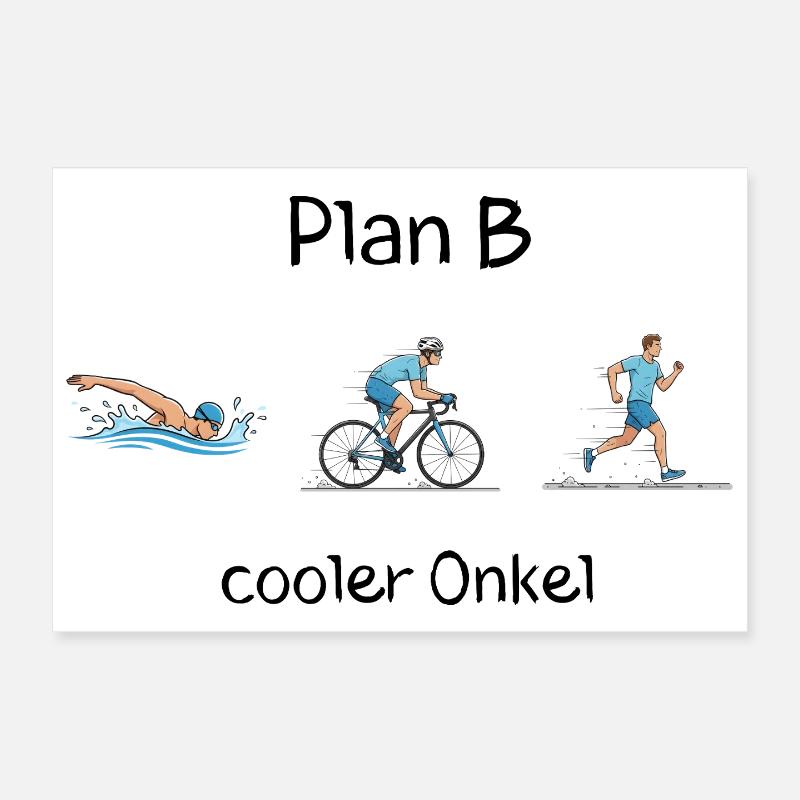 Cool Uncle Poster 12" x 8" (30x20 cm)