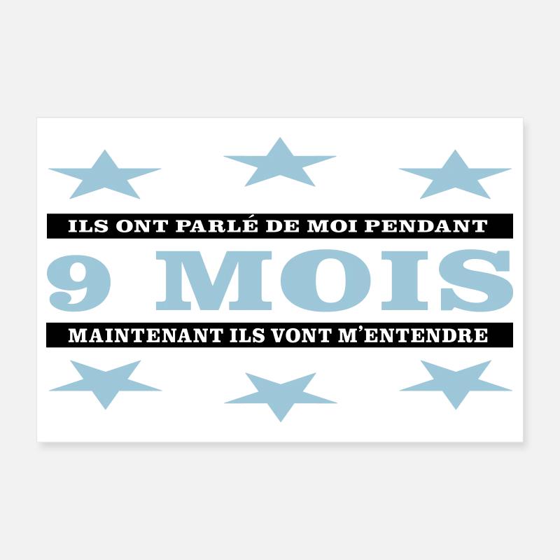 9 Monate Poster 30x20 cm