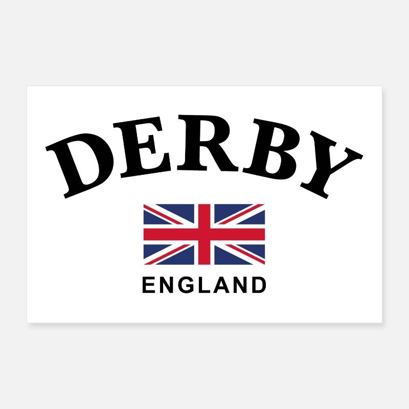 Derby, Angleterre Poster 30 x 20 cm