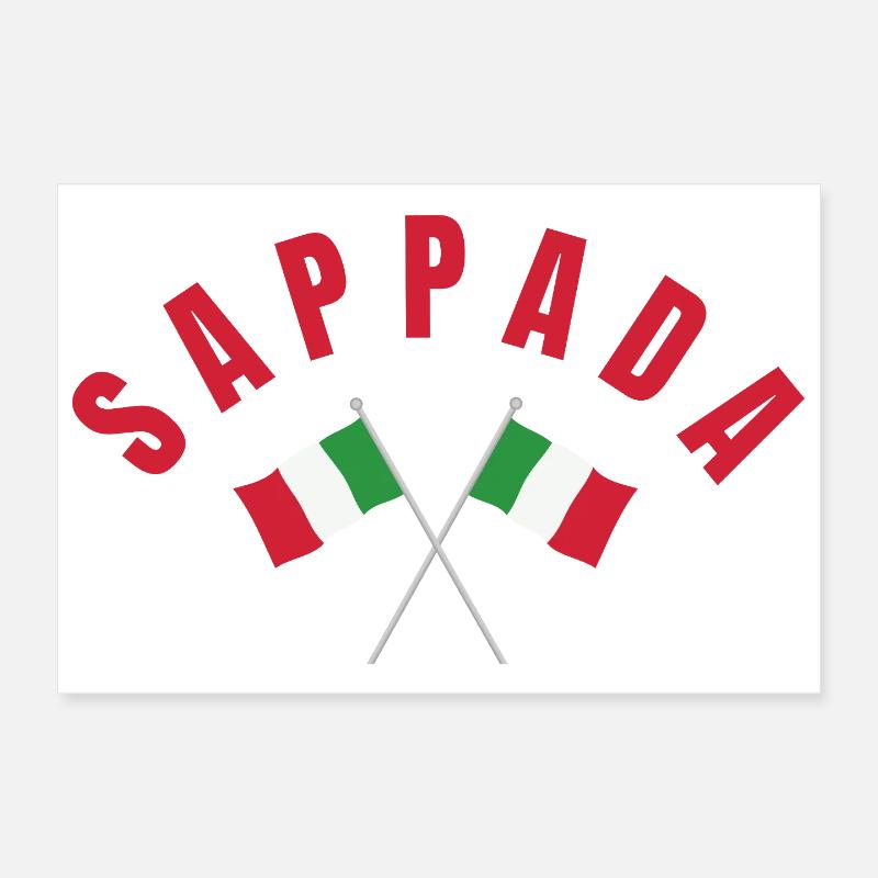 Sappada Italien Flaggen Poster 30x20 cm