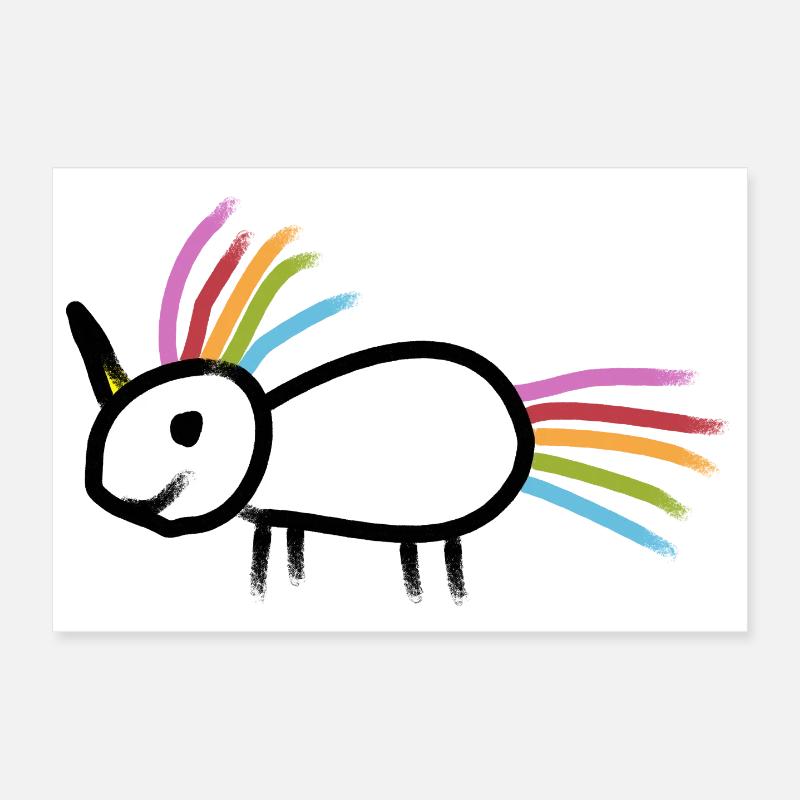 Licorne Poster 30 x 20 cm
