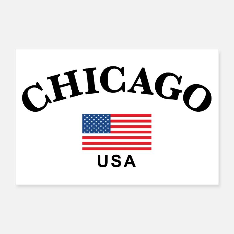 Chicago, États-Unis Poster 30 x 20 cm