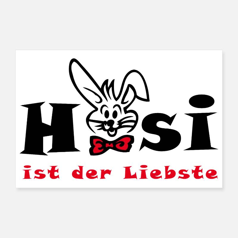 Hasi ist der Liebste Ostern Poster 30x20 cm