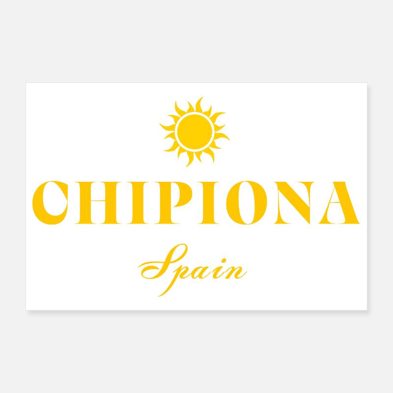 Chipiona Spanien Sonnenemblem Poster 30x20 cm