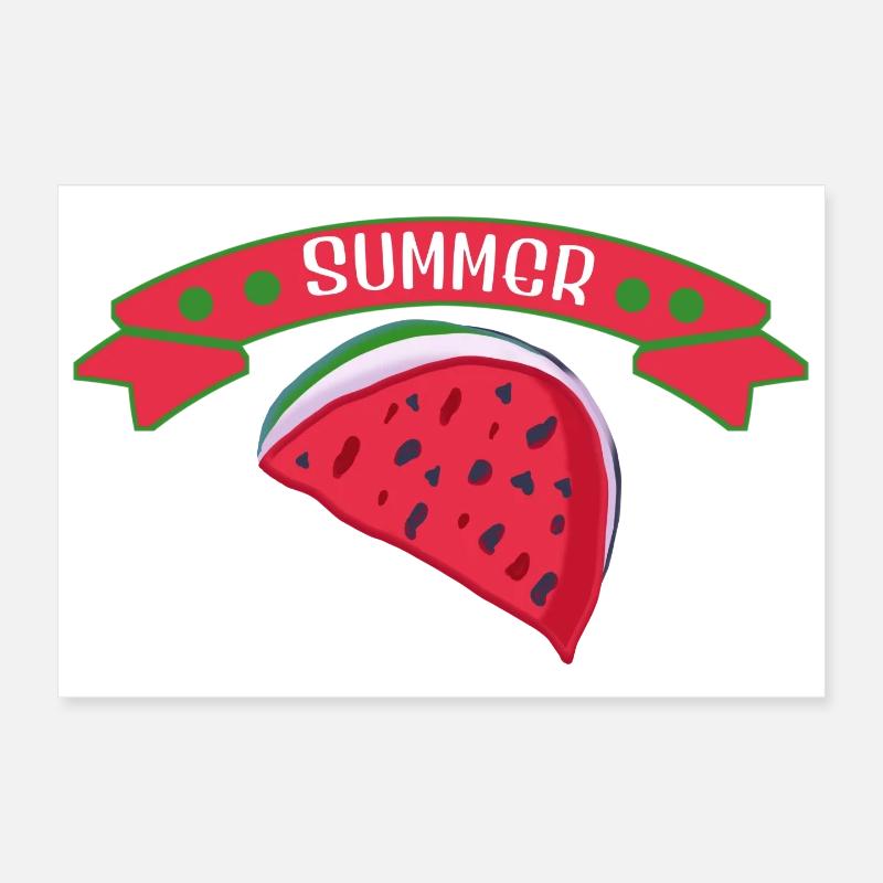 Wassermelone Sommer Poster 30x20 cm