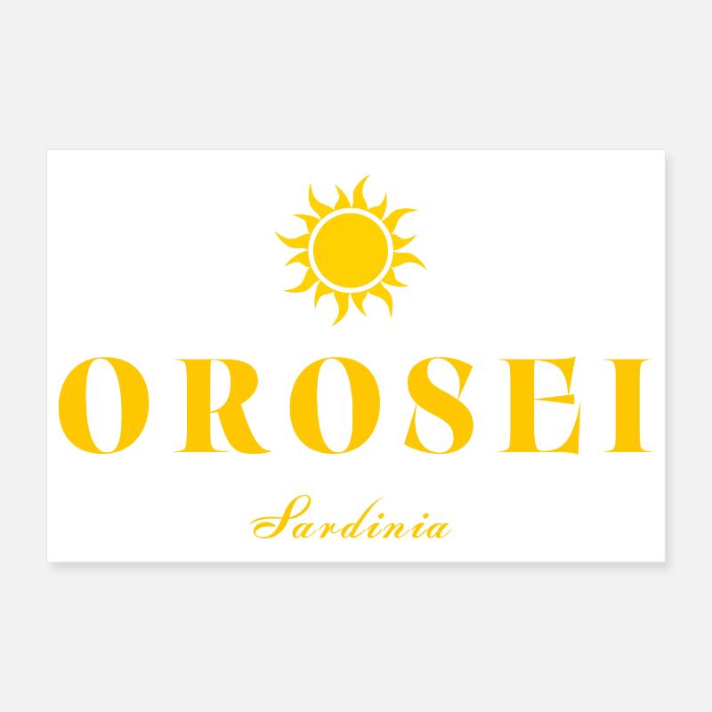 Orosei Sardinia Sun  Poster 12" x 8" (30x20 cm)