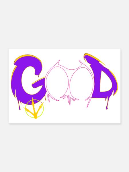 Bon - Poster 30 x 20 cm - blanc - Devant