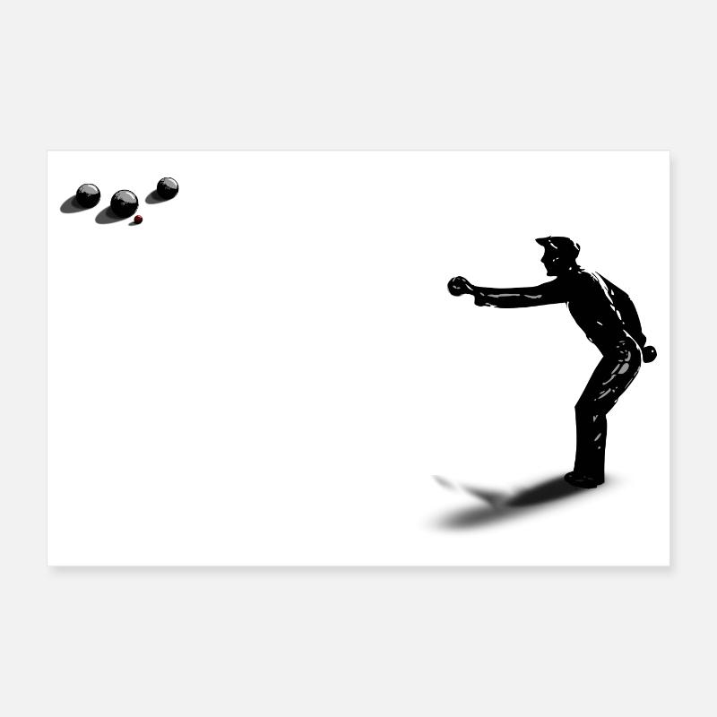 petanque Poster 30 x 20 cm