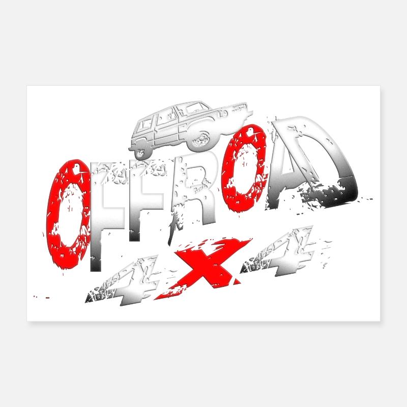 Véhicule hors route 4x4 Poster 30 x 20 cm