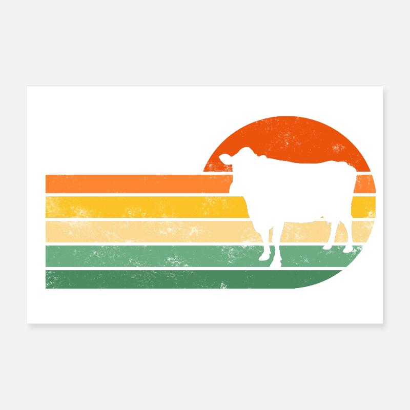 Vache Vaches Poster 30 x 20 cm