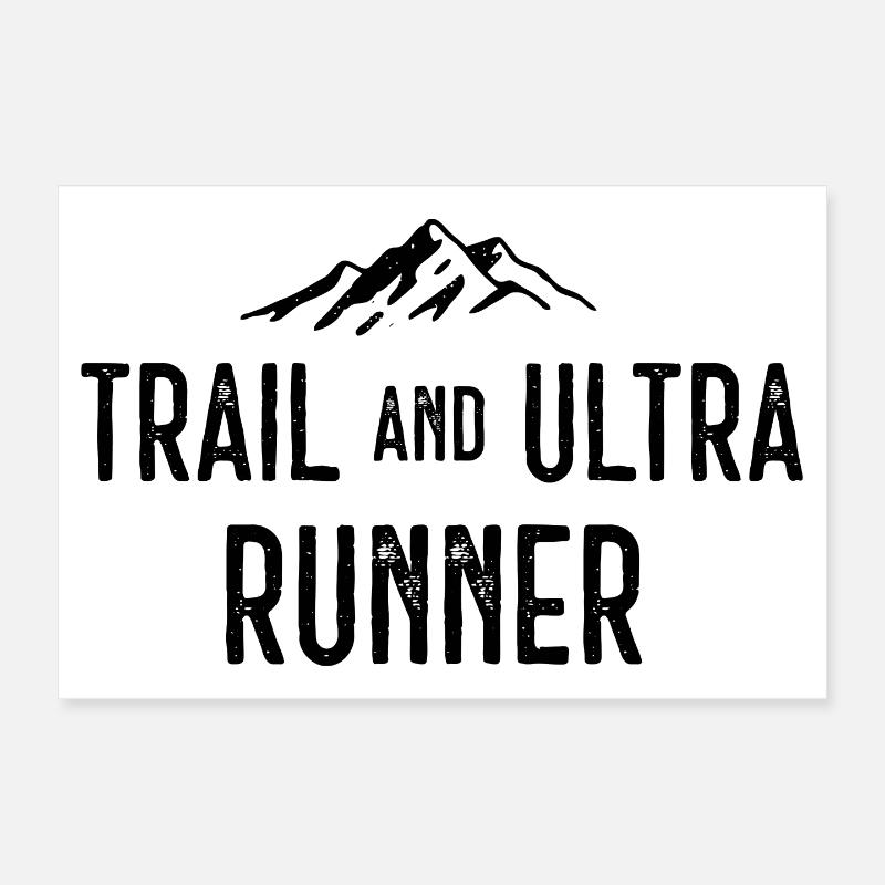 Trail und Ultra Runner Poster 30x20 cm