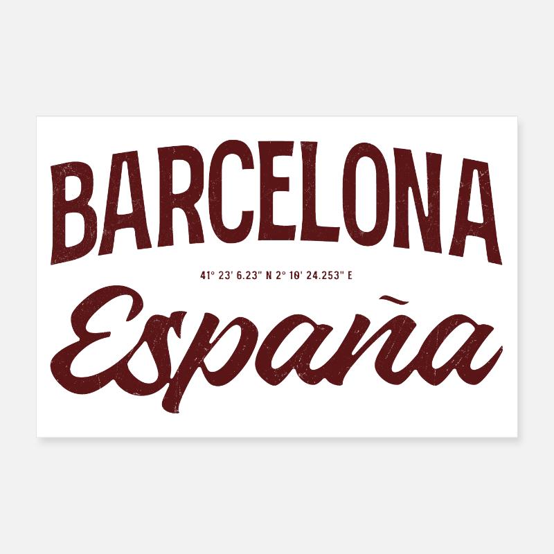 Barcelone Poster 30 x 20 cm