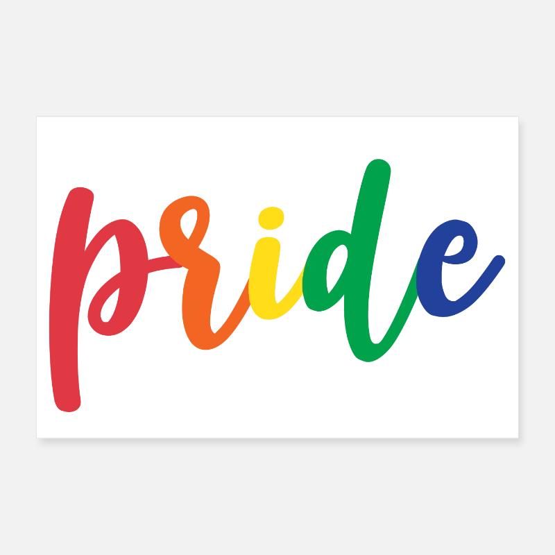 Live With Pride Poster 12" x 8" (30x20 cm)