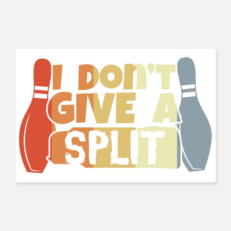 Dicton de bowling Poster 30 x 20 cm
