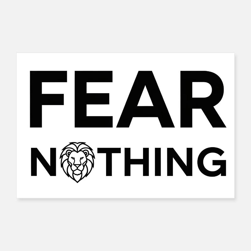 Renforcer la conception de lions intrépides Poster 30 x 20 cm