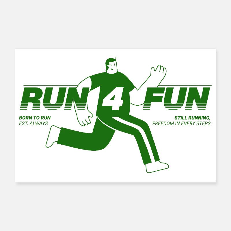 Run for Fun Poster 30 x 20 cm