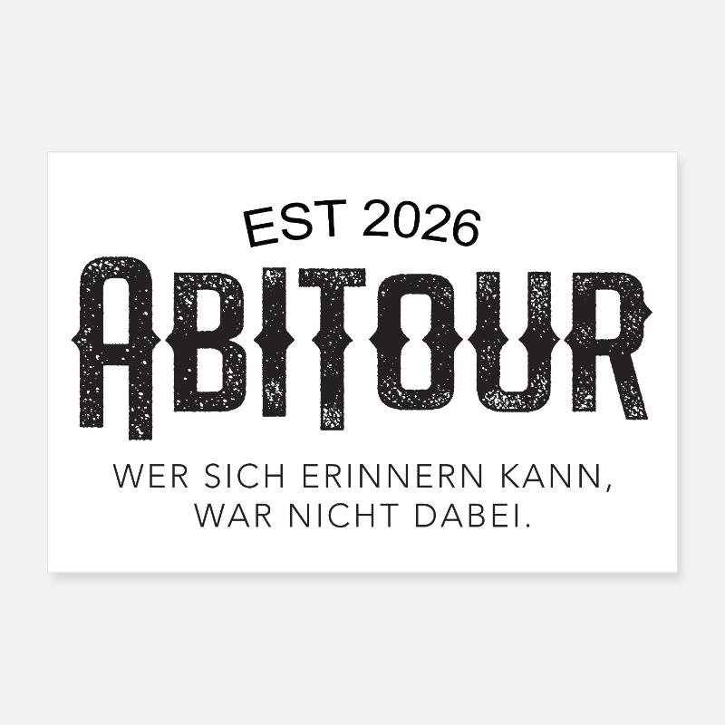 Abitour Est 2026 Rappel Poster 30 x 20 cm