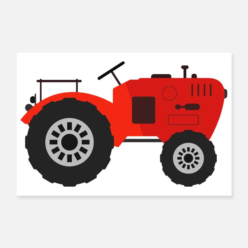 Traktor Poster 30x20 cm