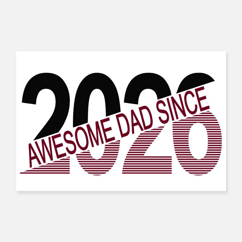 Awesome_dad_since_2026 Poster 30 x 20 cm