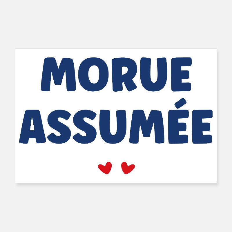 Morue assumée: Humour marin Poster 30 x 20 cm
