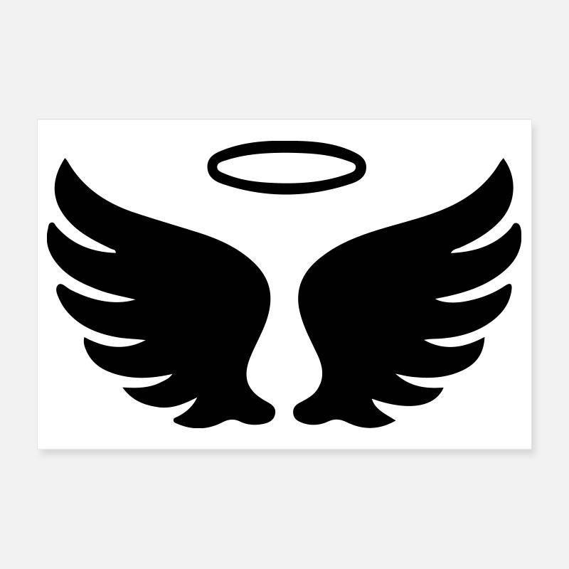 Symbole de l’Ange des Ailes Poster 30 x 20 cm