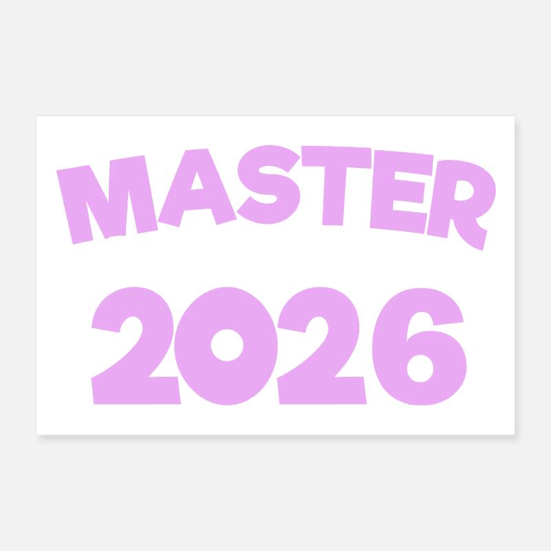 Master 2026 Abschluss Promotion Sponsion Poster 30x20 cm