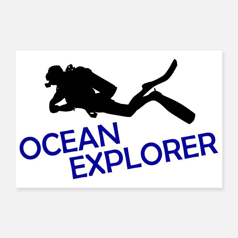 Explorateur de l’océan Poster 30 x 20 cm