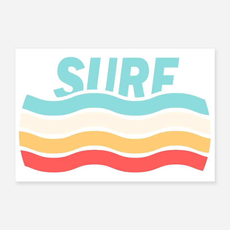 Surfer Poster 30 x 20 cm