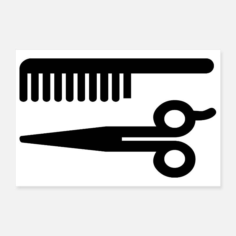 Friseur Poster 30x20 cm