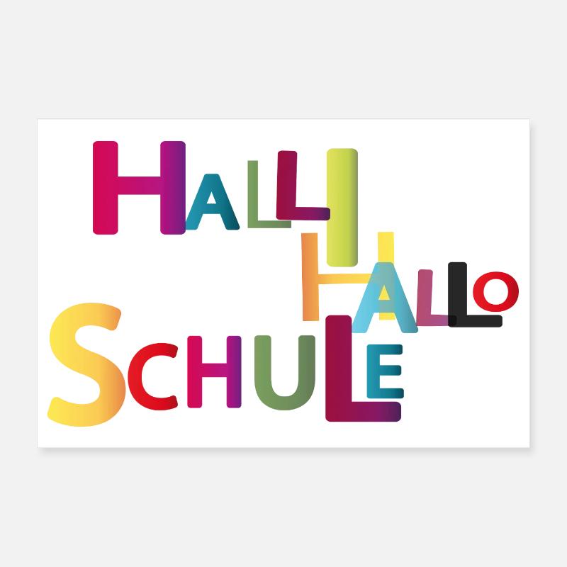 Halli Hallo Schule Poster 30x20 cm