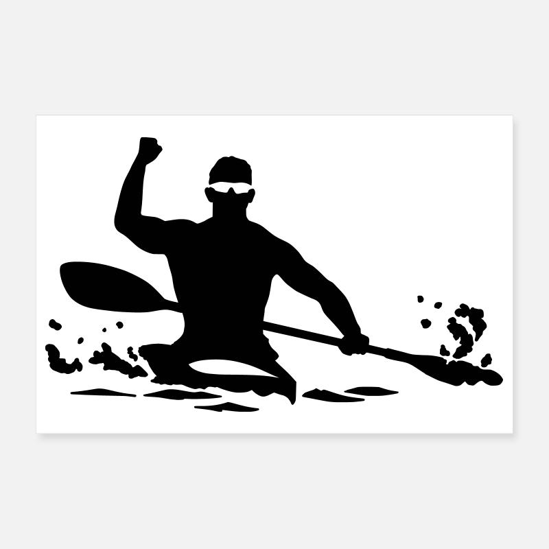 Kayak Poster 12" x 8" (30x20 cm)