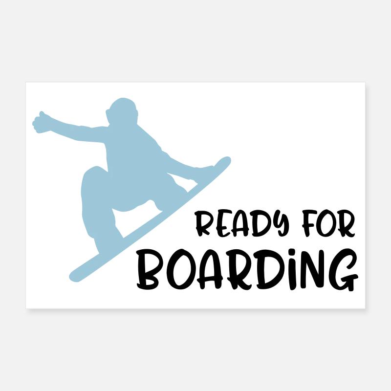 Snowboard Poster 30x20 cm
