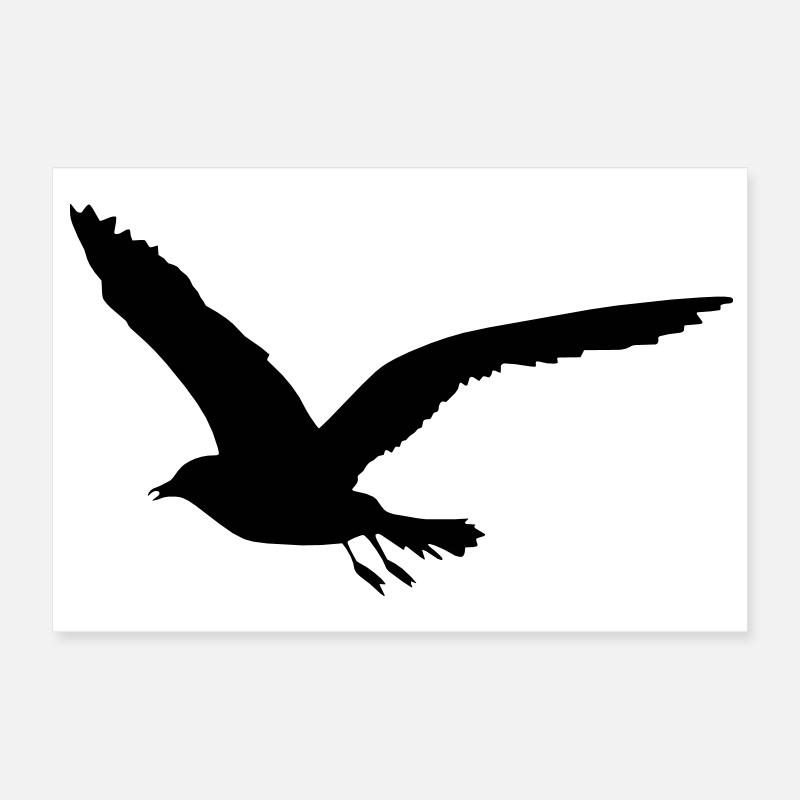 mouette Poster 30 x 20 cm