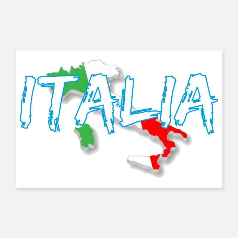 Italie Edo botte blanche Poster 30 x 20 cm