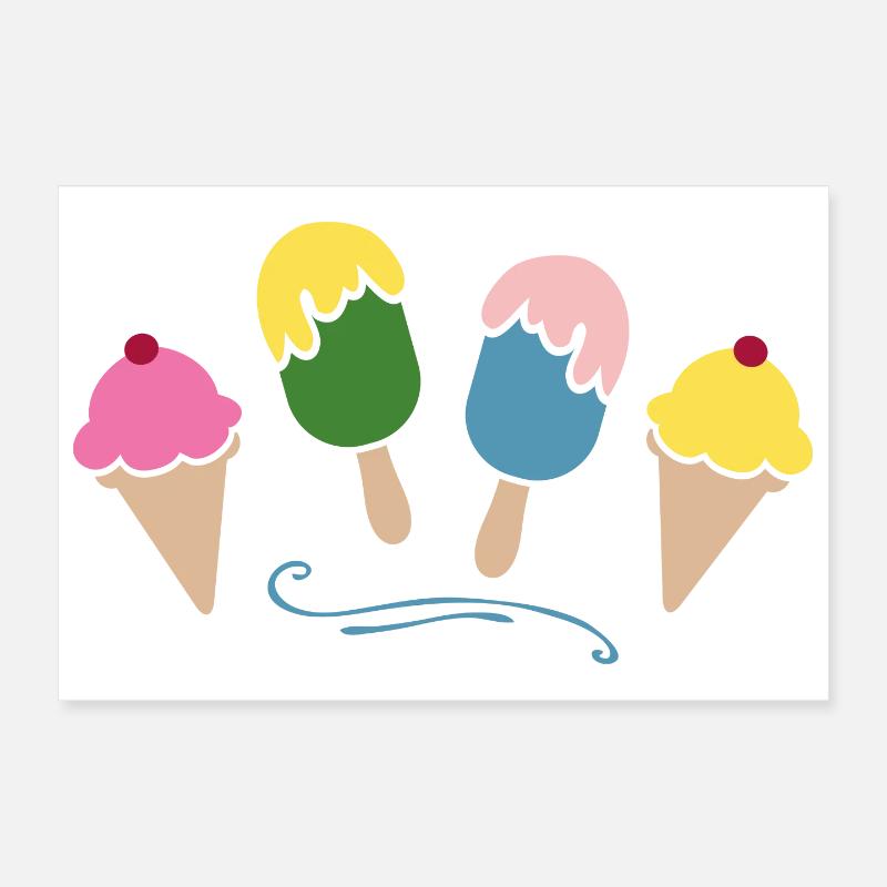 Eis Poster 12" x 8" (30x20 cm)