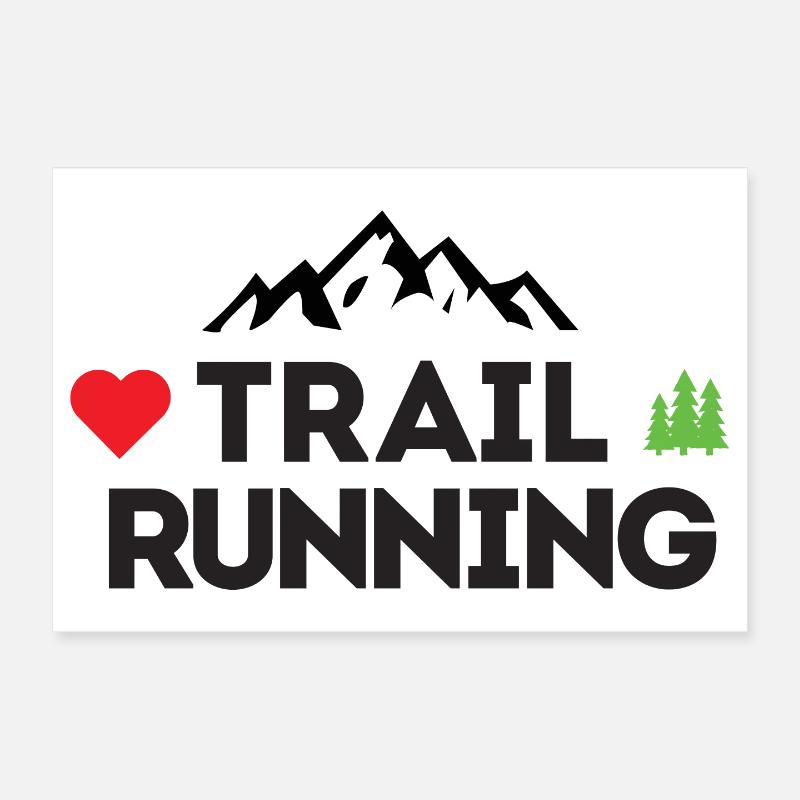 J’adore le Trail Running Poster 30 x 20 cm