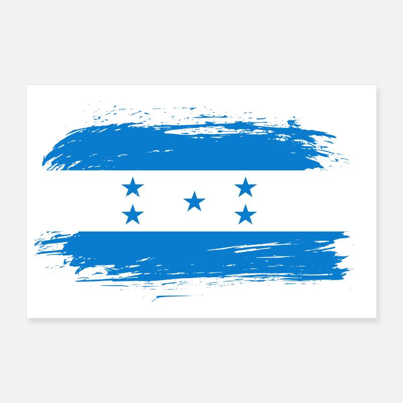 Drapeau du Honduras Poster 30 x 20 cm