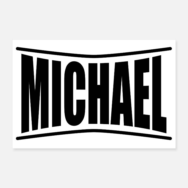 t-shirt Michael t-shirt gift idea Poster 12" x 8" (30x20 cm)