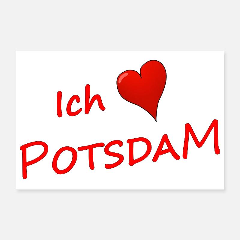 ICH LIEBE POTSDAM Poster 30x20 cm