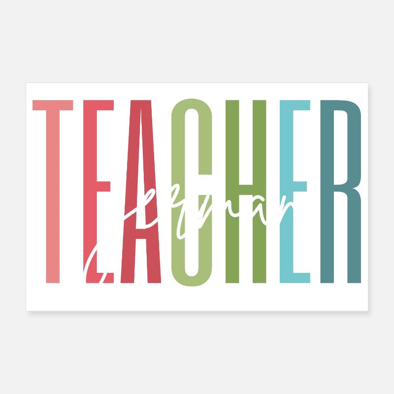 Deutsch Lehrerin Schule Geschenk Poster 30x20 cm