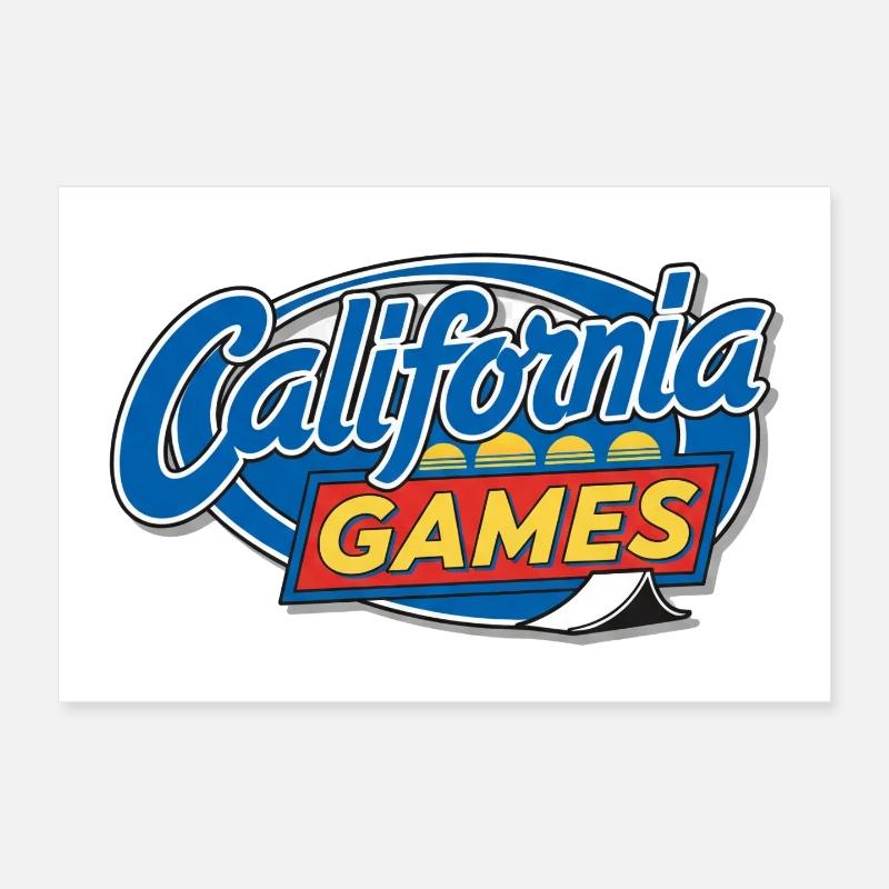 CaliGames - Poster 30x20 cm - Weiß