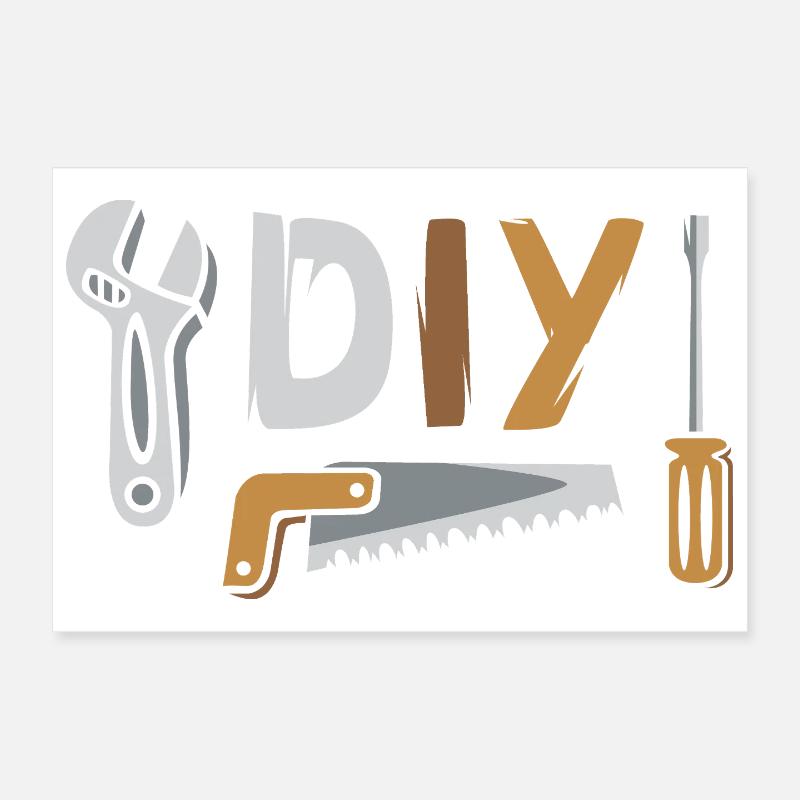 DIY Tool Design for Home Improvement Poster 12" x 8" (30x20 cm)