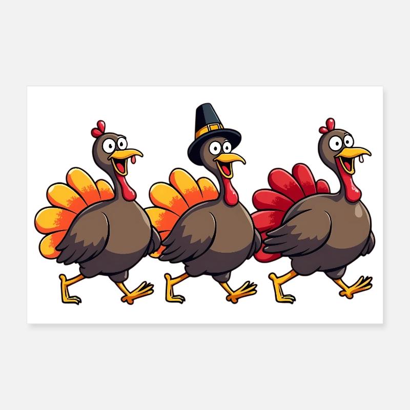 Bébé dinde de Thanksgiving Poster 30 x 20 cm