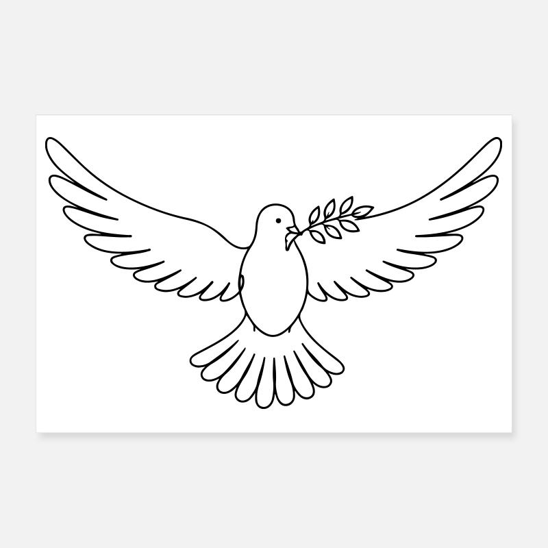 Paix de la colombe Poster 30 x 20 cm