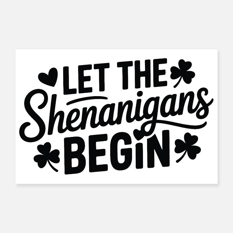 Les manigances commencent le scénario de Shamrock Poster 30 x 20 cm