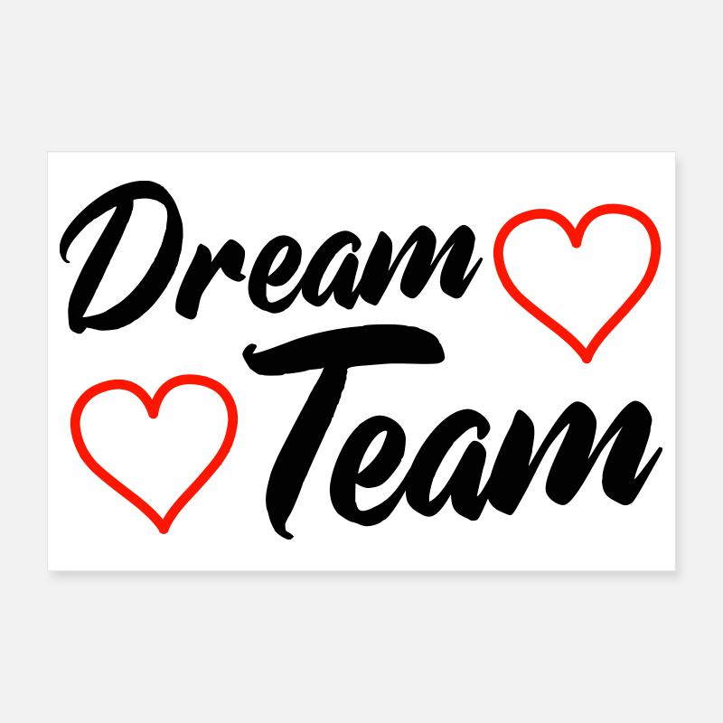 Dream Team Poster 12" x 8" (30x20 cm)